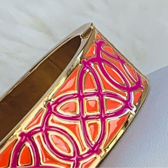 Stella and Dot Enamel Bangles (3) Elenor and Celtic Knot in Orange and P… - Picture 10 of 15